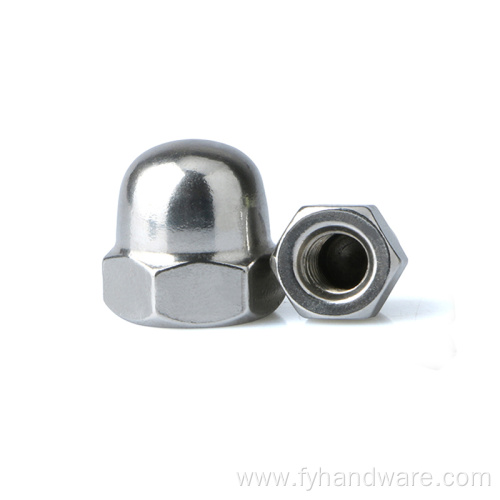 stainless screw nut flat machine screw lock nut